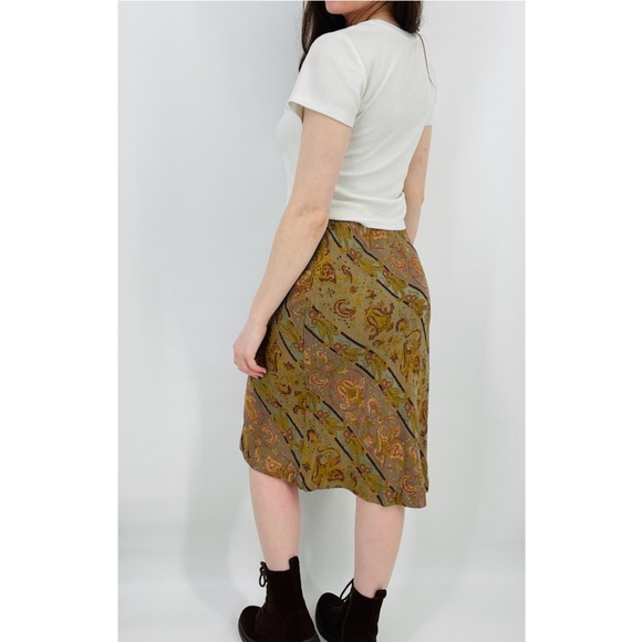boho victorian tapestry gardencore midi skirt size s - Picture 6 of 10